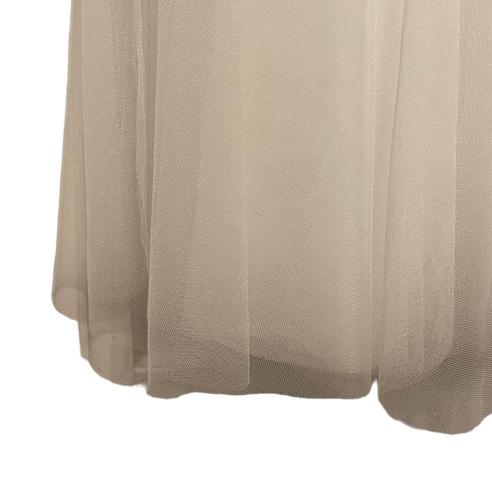 Monique Lhuillier Empire Waist Bridesmaid Bride Wedding Dress Minimalist Size 0 - Picture 6 of 8